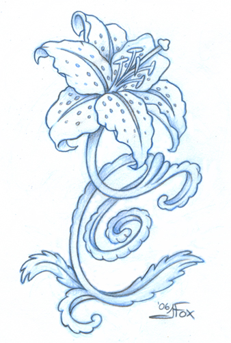 338x500 Tiger Lily Drawing Tiger Lily. By Jessfox