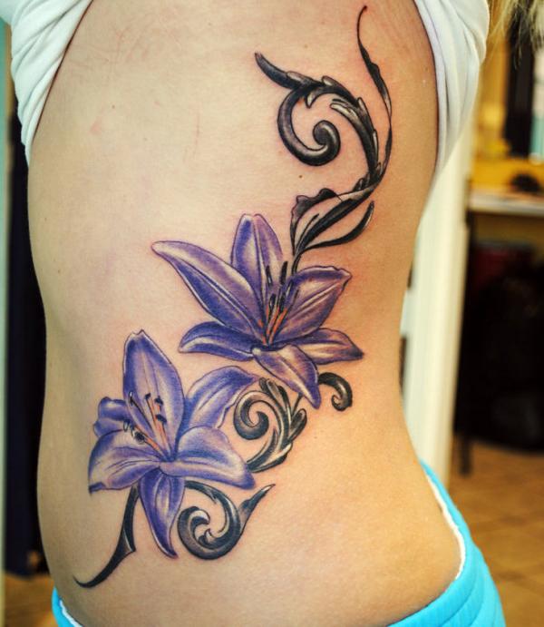 600x691 Awesome Lily Tattoo Designs Art And Design