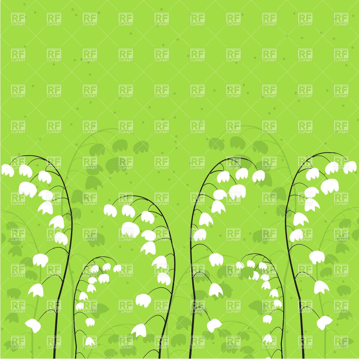 1200x1200 Lily Valley Botanical Drawing Lavender And Lily