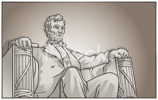 316x200 Lincoln Memorial Stock Vectors