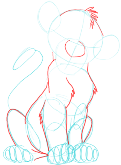 400x547 How To Draw Simba From Lion King Step By Step Drawing Tutorial