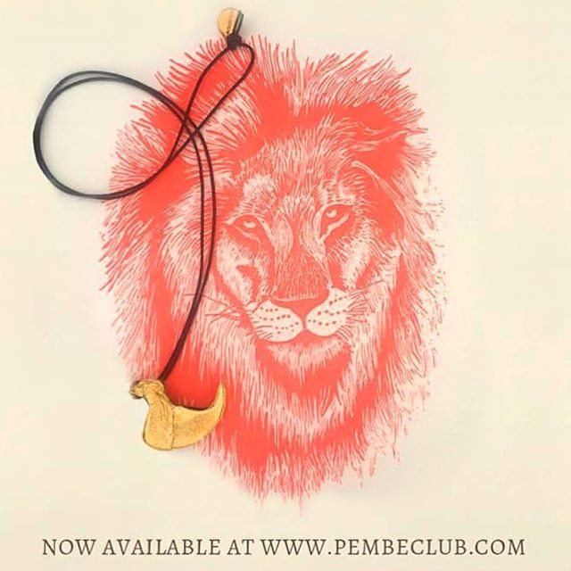 640x640 Lion Claw Pendant On Leather Cord, Available