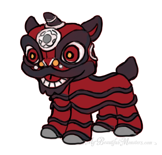 516x493 Chinese Lion Dance Plushies My Beautiful Monsters