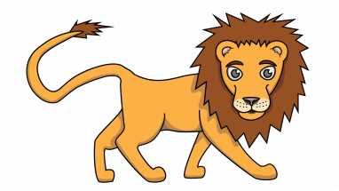 382x215 How To Draw Lion Felix, Jungle Buddies, Animals, Easy Step By Step