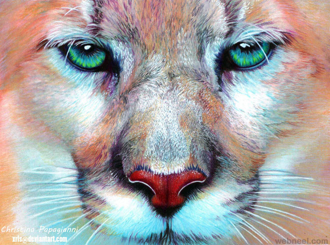 660x490 Lion Hyper Realistic Color Pencil Drawing By Christina Papagianni 23