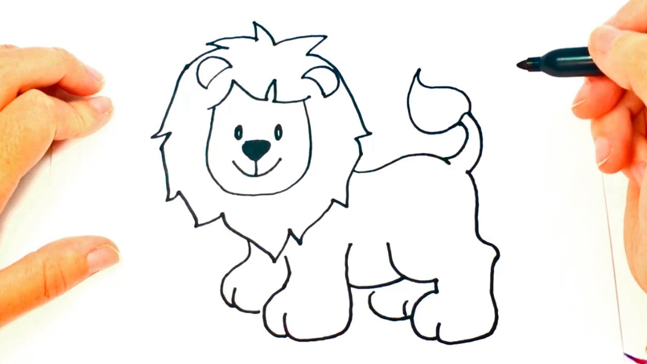 Lion Drawing For Kids at GetDrawings | Free download