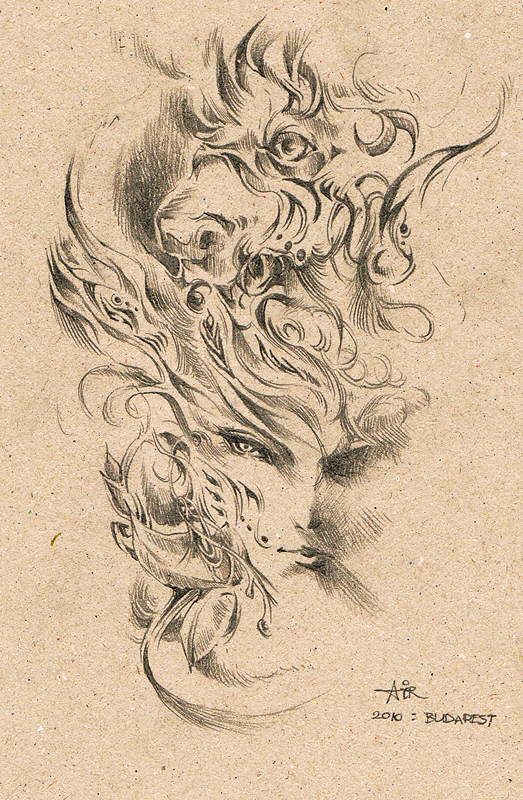 523x800 My Drawing , Inspired From Europe Trip. Rena Palette