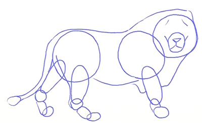 400x244 How To Draw A Lion