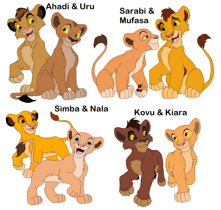 900x858 The Lion King Cub Couples By 1996naruto