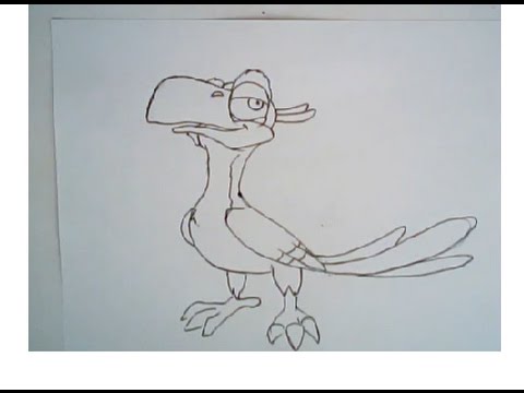 480x360 How To Draw Zazu From The Lion King (Art Lesson)