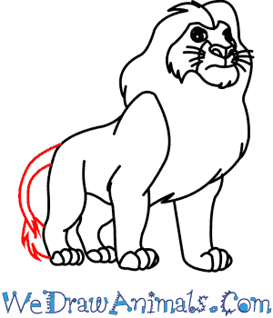 300x350 How To Draw Mufasa From The Lion King