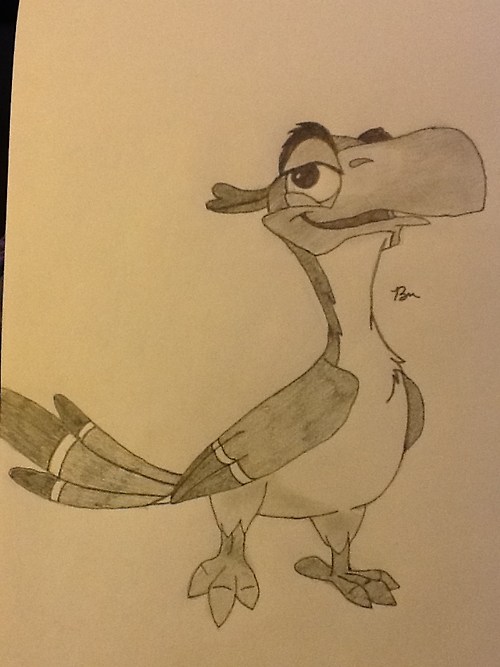 500x667 Parrot, Pencil Drawing, Cartoon, The Lion King