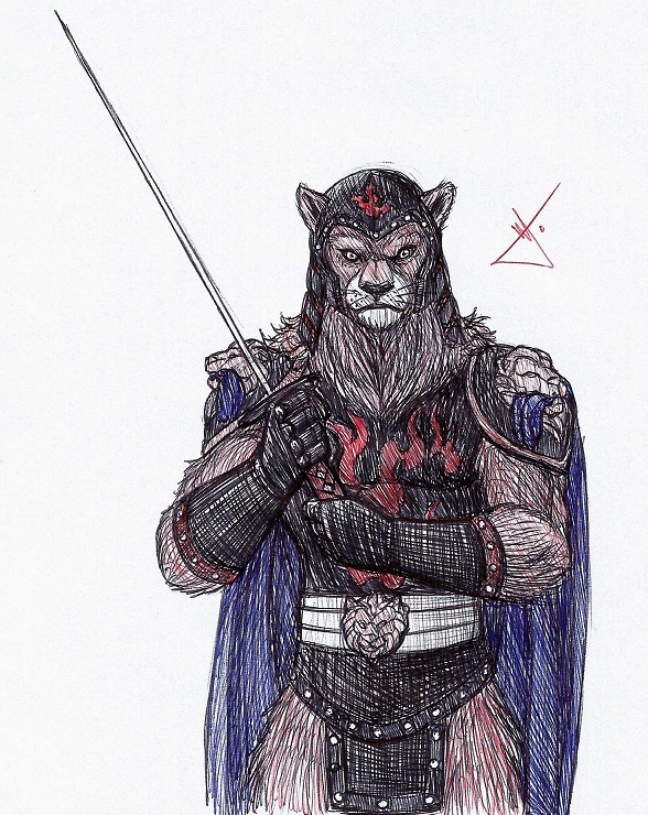 588x740 Lion Man Sketch By Rodwolf