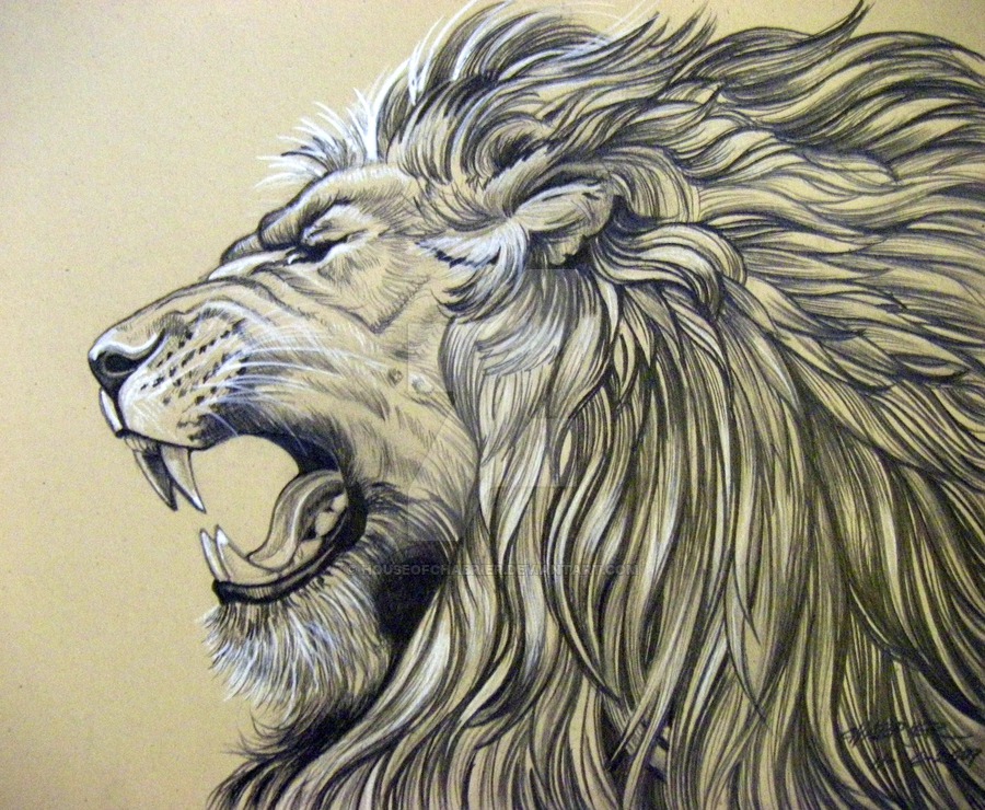 900x740 Roaring Lion By Houseofchabrier