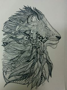 236x314 Free Coloring Page Coloring Adult Africa Lion Head Profile. Lion