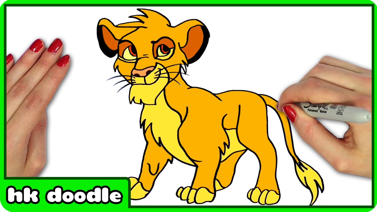 1280x720 How To Draw Simba From The Lion King