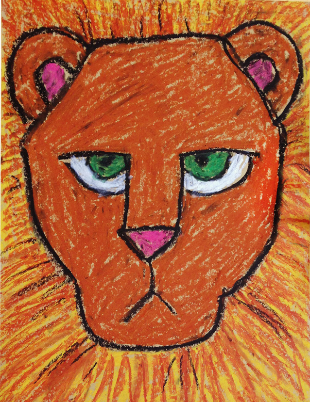 638x829 Lion Face Face Art, Teacher And Lions