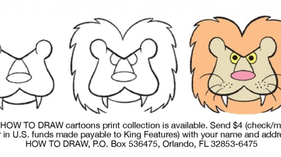 570x320 How To Draw A Lion How To Draw A Lion Step Step