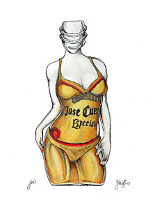 220x300 Liquor Bottle Drawings