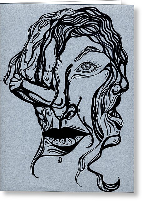 455x646 I'M Not Listening Drawing By Karen Musick