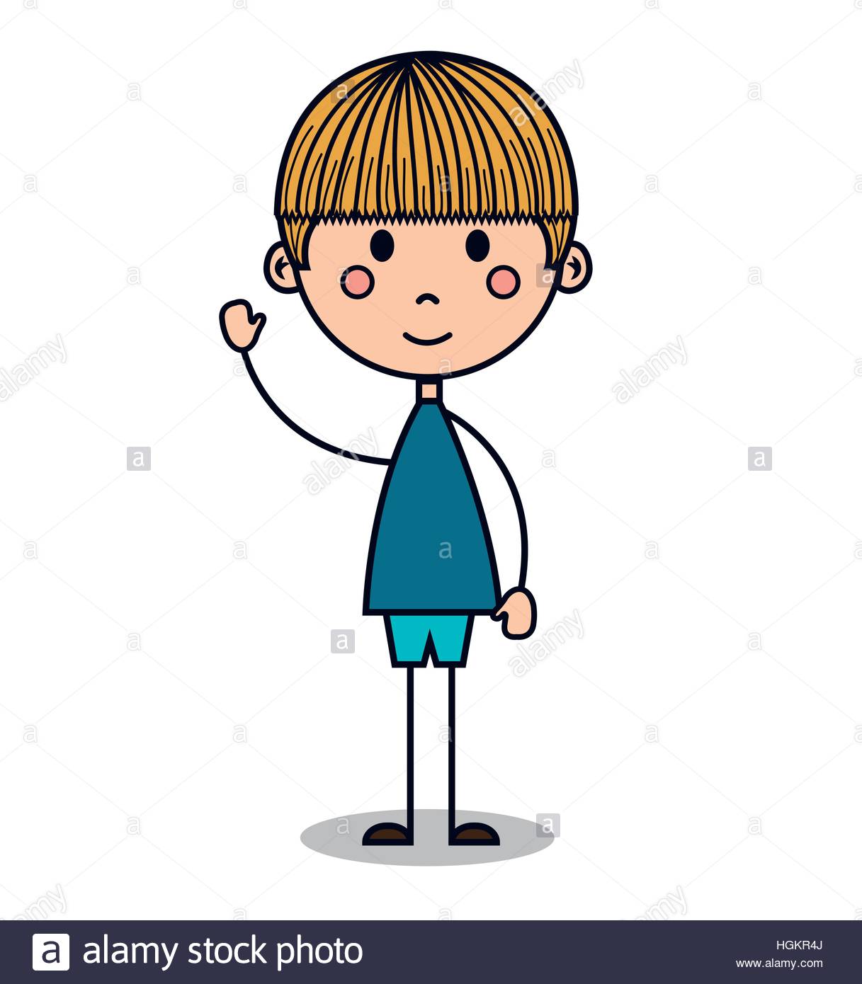 1217x1390 Cute Little Boy Drawing Vector Illustration Design Stock Vector
