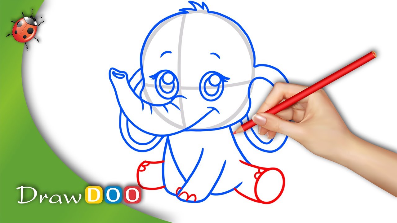 1280x720 Anime Baby Elephant From Anime Animals Drawing Tutorial