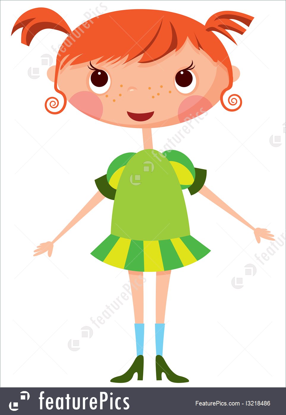 962x1392 Children Cartoon Little Girl
