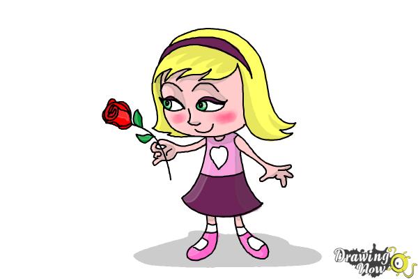 600x400 How To Draw A Little Girl Step By Step