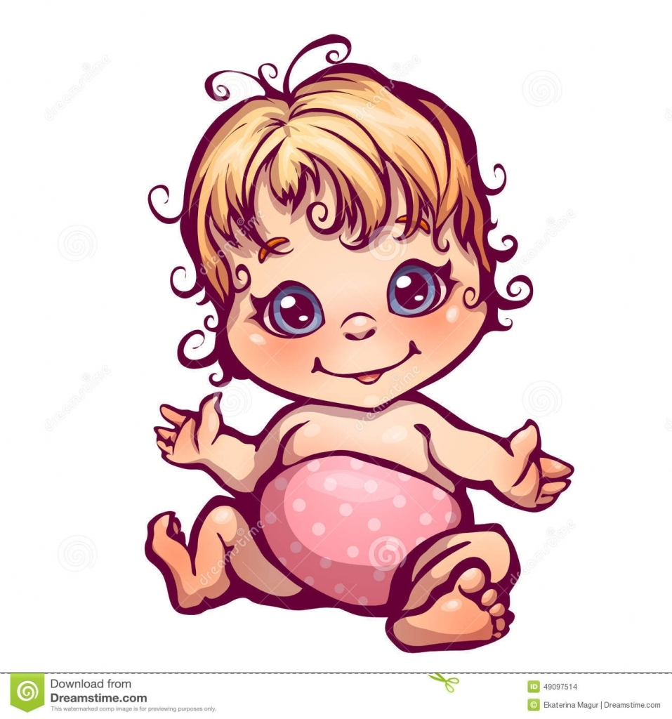 957x1024 Baby Girl Drawing Image