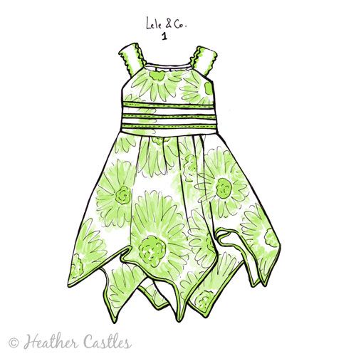 500x500 Hera Clothes Baby Outfits Hankie Flower Dress Paper Dresses