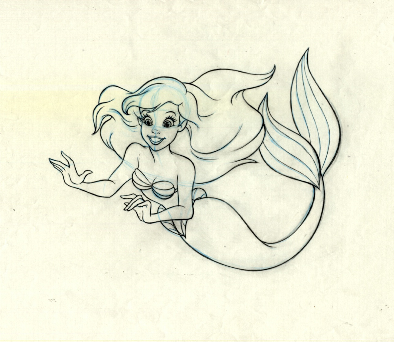 1286x1117 The Little Mermaid Drawings Ariel The Little Mermaid Original