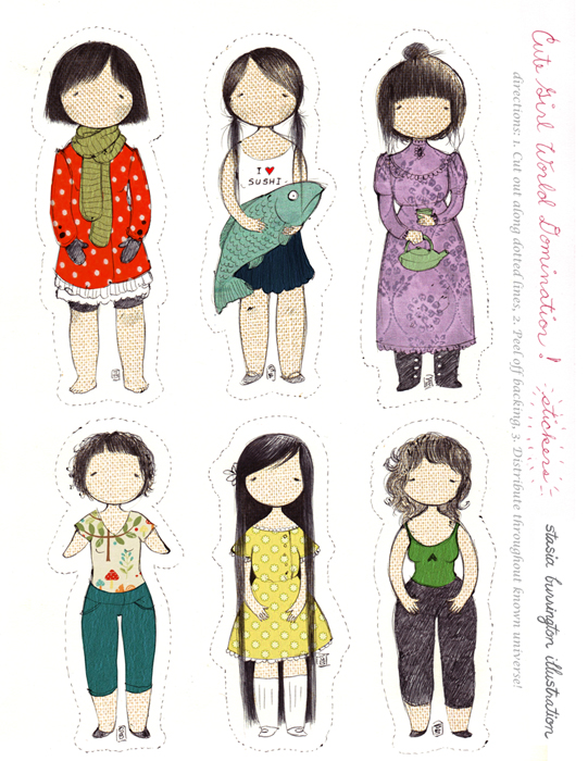 541x700 Sticker Sheets (Lots Of Pretty Little People) And Finally Little