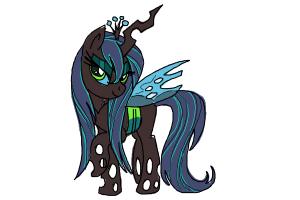 300x200 How To Draw Queen Chrysalis From My Little Pony Friendship Is
