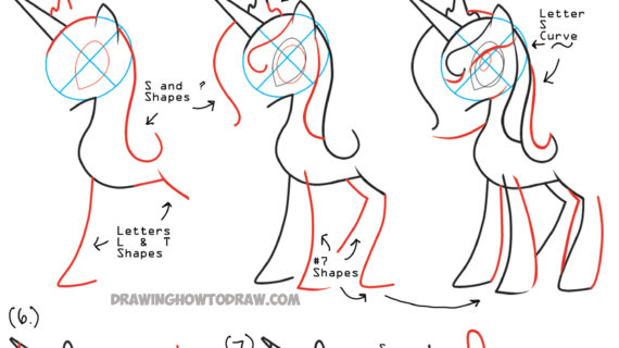 570x320 My Little Pony Drawing Tutorial More Pony References Mlp
