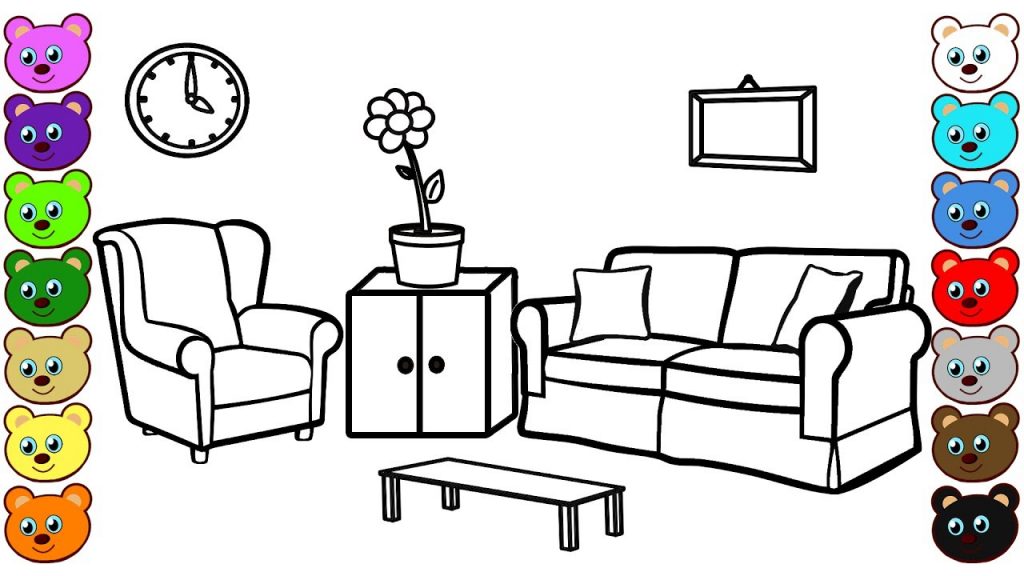 Living Room Drawing at GetDrawings | Free download