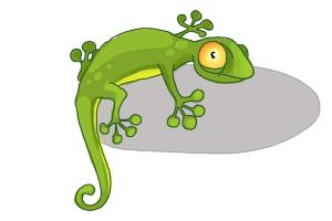 300x200 How To Draw A Cartoon Lizard