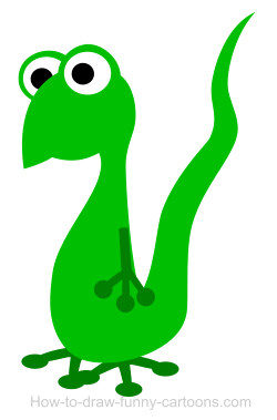250x379 A Lizard Cartoon
