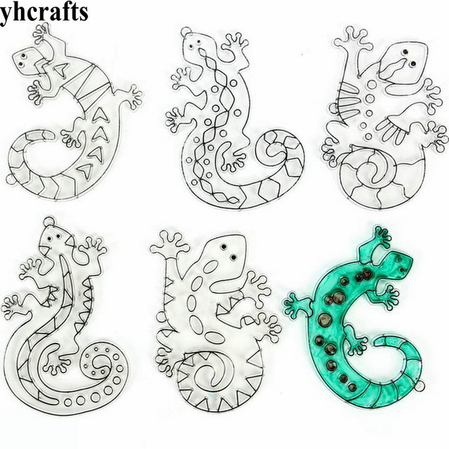 640x640 6pcslot.plastic Lizard Sun Catcher Hanger Painting Toys Amp Hobbies