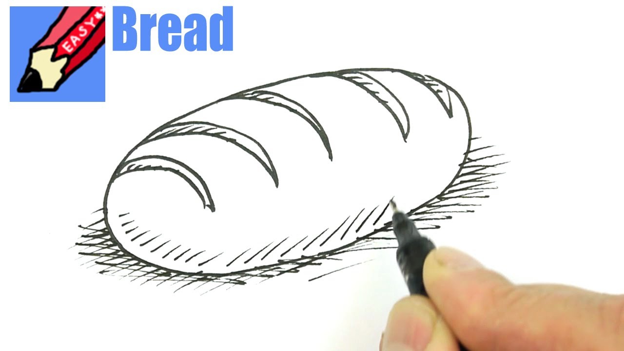 1280x720 How To Draw A Loaf Of Bread Real Easy