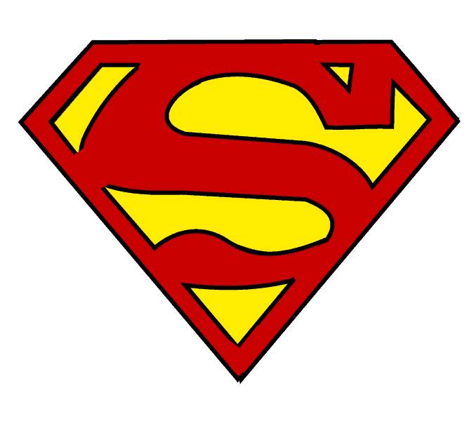678x600 How To Draw Superman Logo Easy Step By Step Drawing Guides
