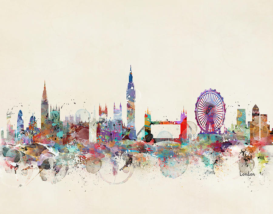 900x707 London Skyline Paintings Fine Art America
