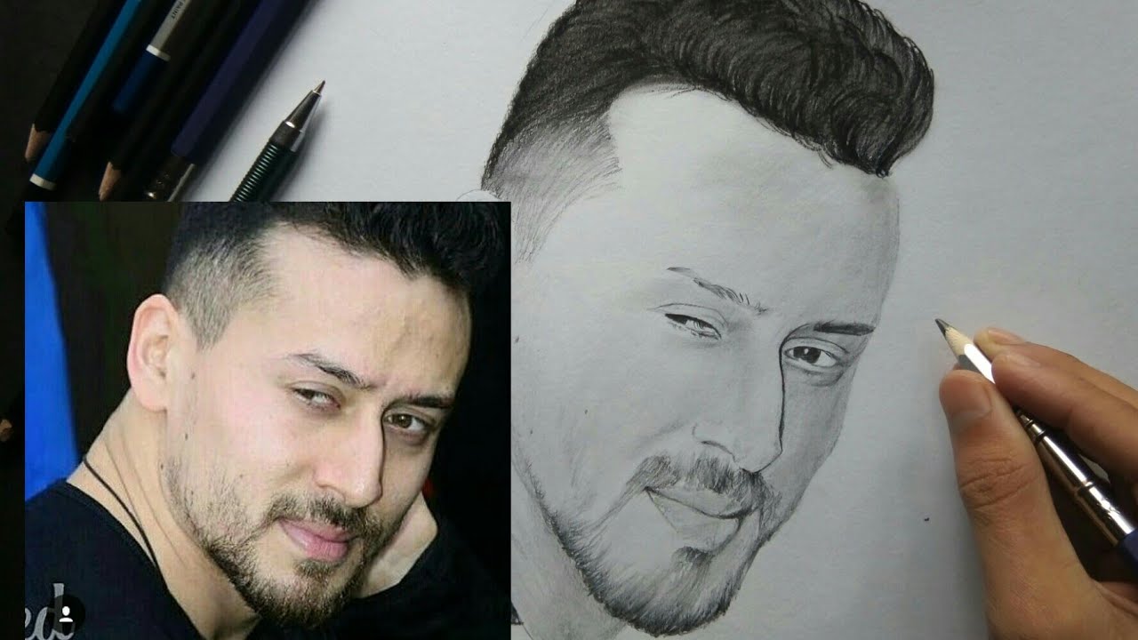 1280x720 Tiger Shroff Baaghi2 Look Drawing