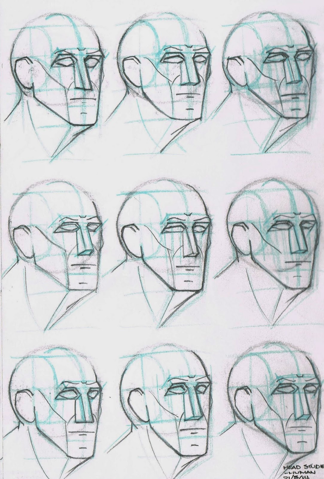 Loomis Head Drawing at GetDrawings | Free download