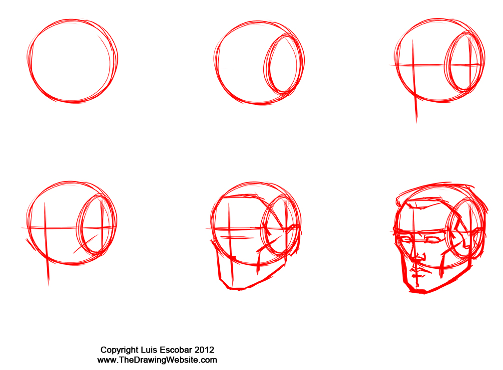 1007x742 Loomis Head Formula The Drawing Website