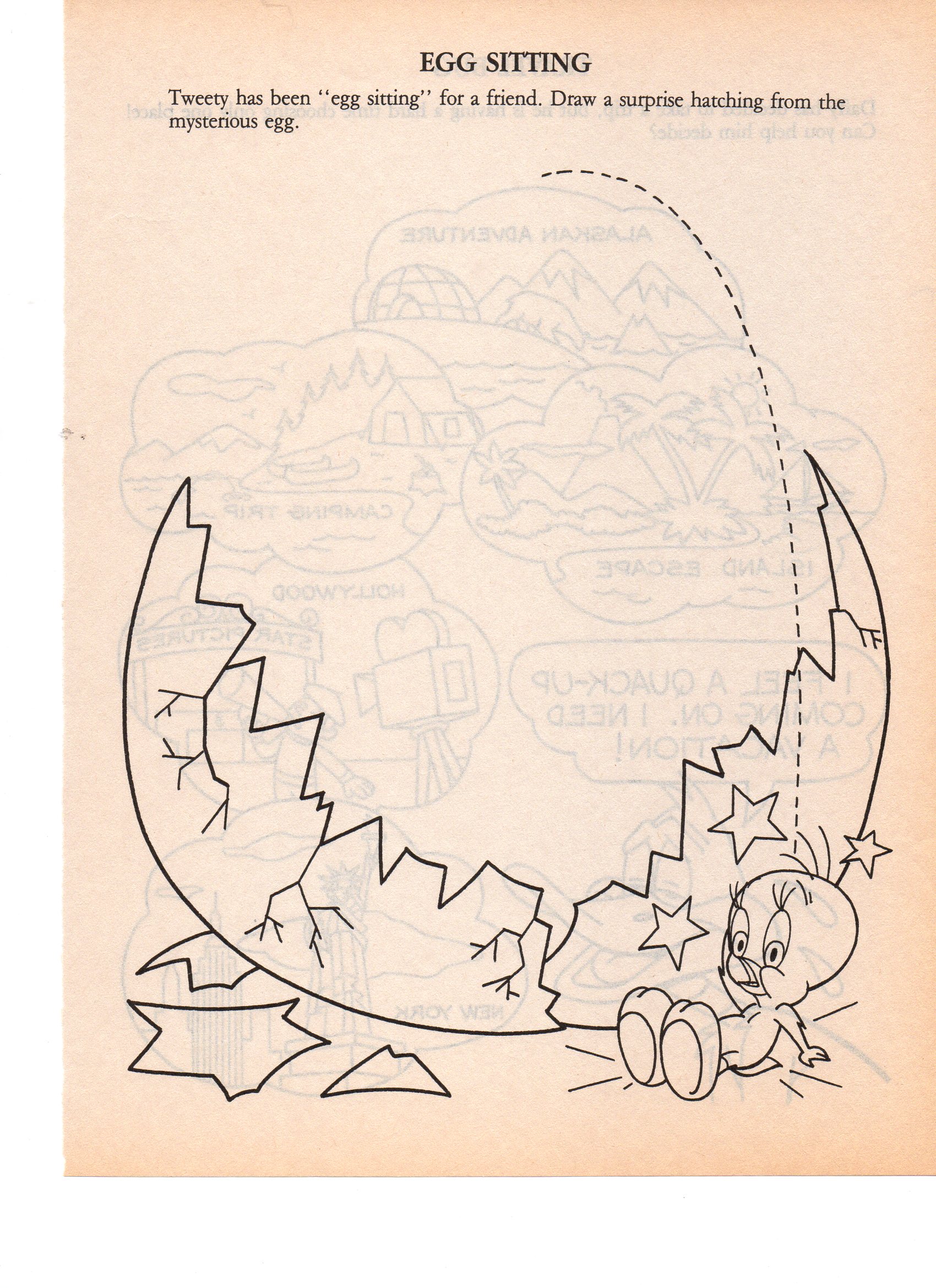 1700x2339 Looney Tunes Draw The Pictures Activity Pages