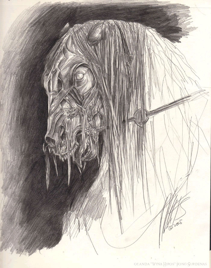 700x889 Nazgul Horse Sketch Lord Of The Rings Sketches