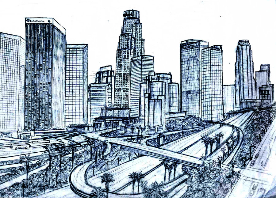 900x646 Downtown Los Angeles By Jbernardino