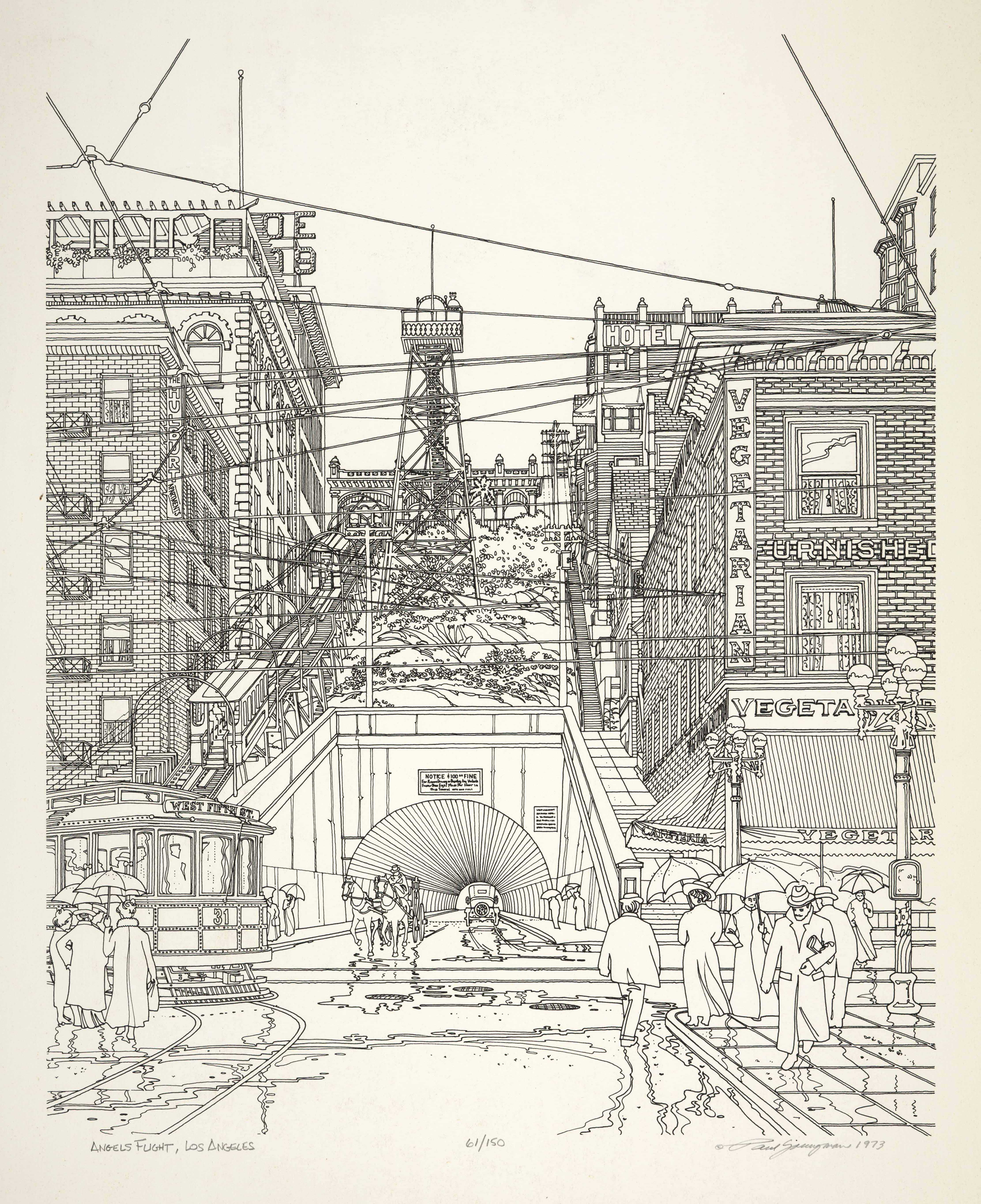 4446x5456 Drawing Los Angeles Art From Jack Denny