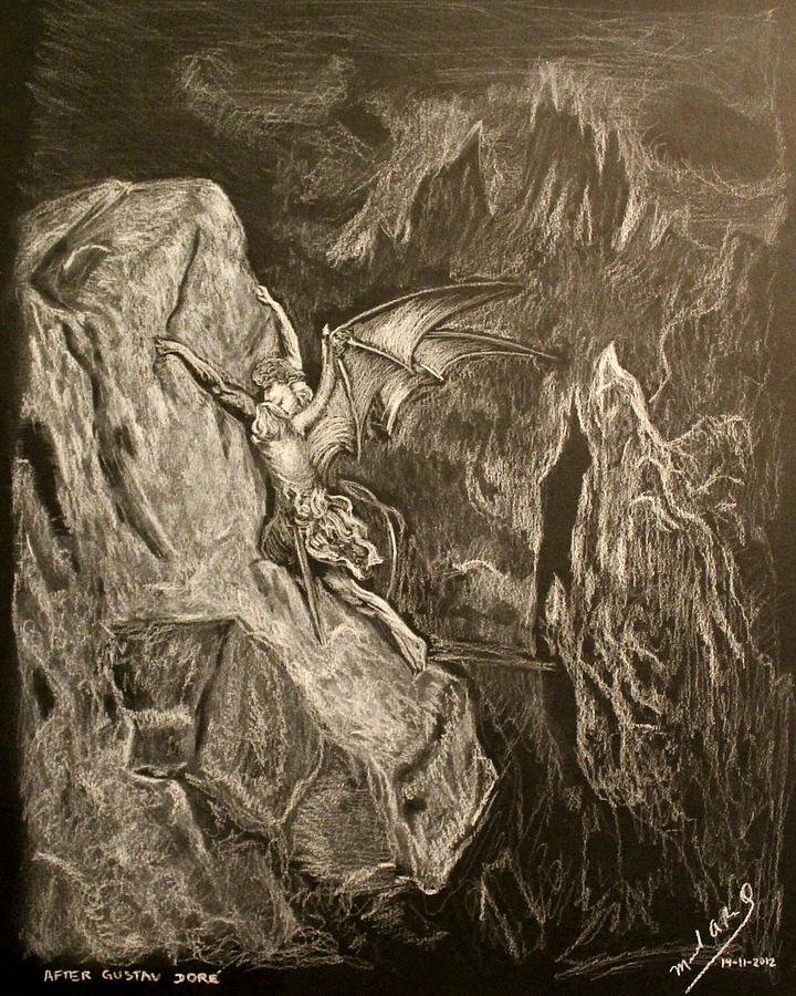 720x900 Paradise Lost No. 8 Of 39 Drawing By Miguel Rodriguez