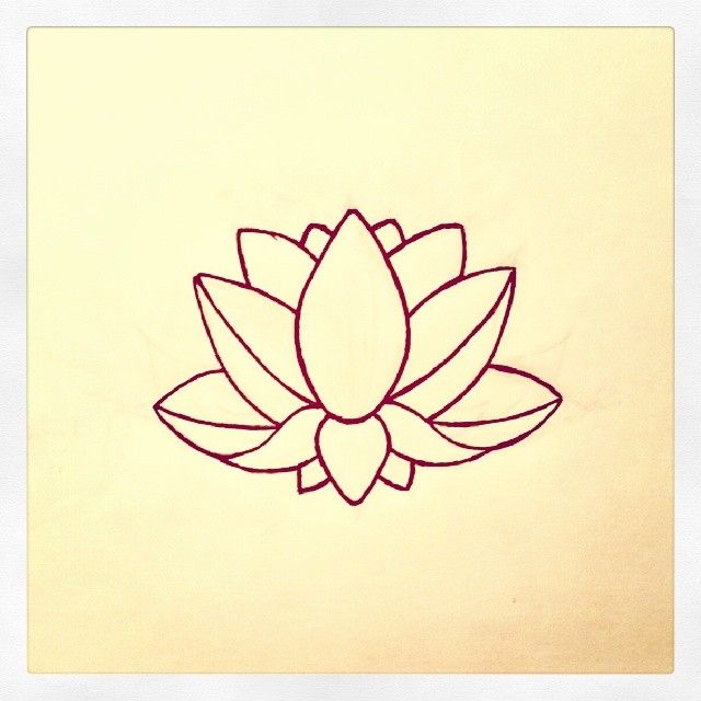 Lotus Flower Drawing Step By Step at GetDrawings | Free download